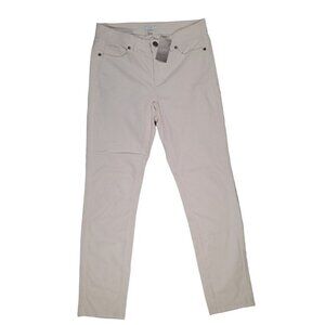 J.Jill Women's Off White Brushed Jeans SZ 4 Color Barley NWT Holiday Pants